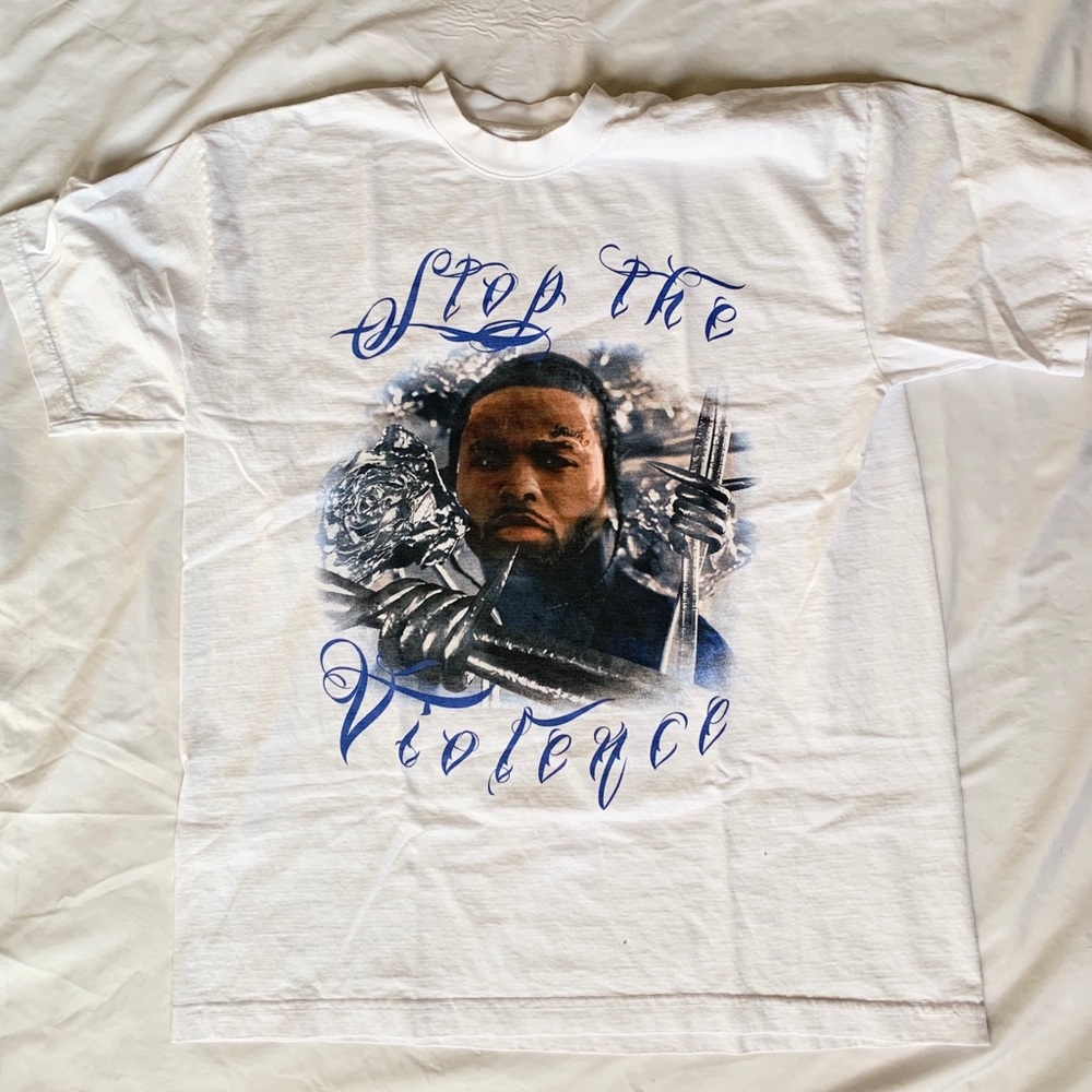 Virgil Abloh X Pop Smoke Stop the Violence T-Shirt